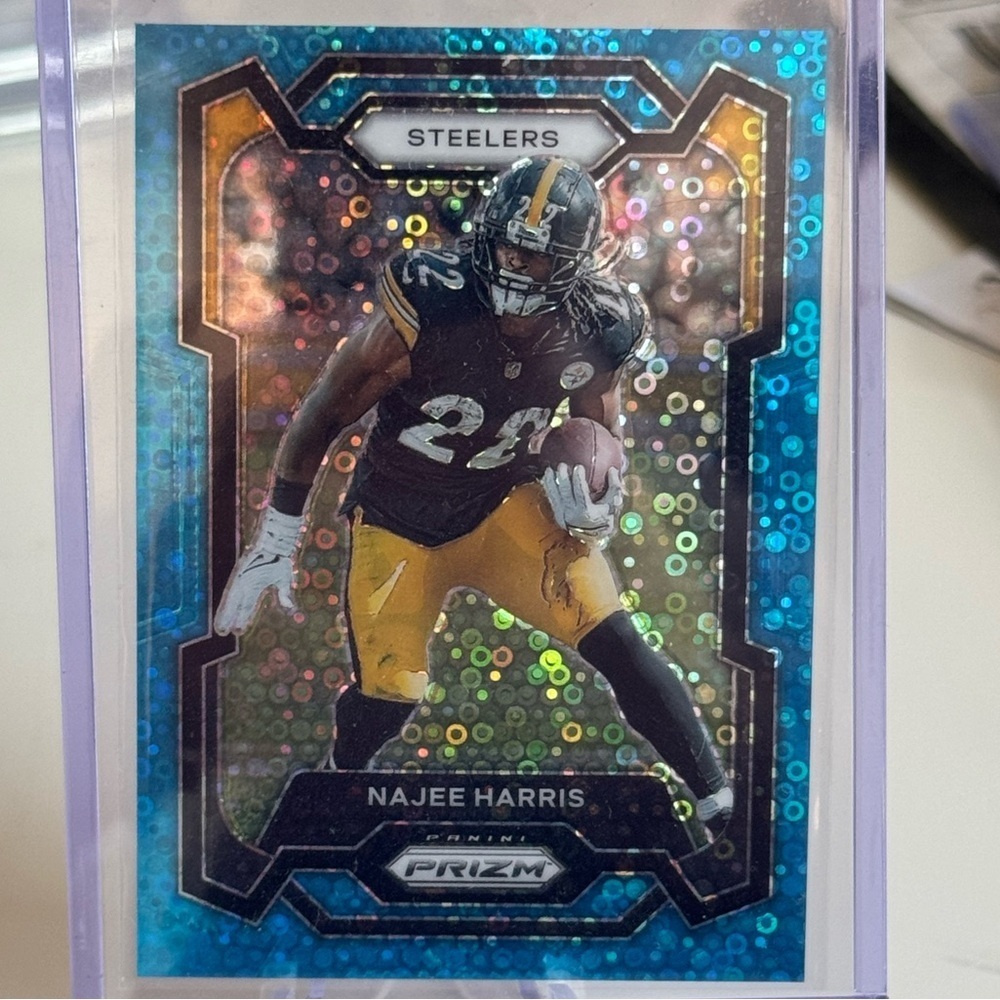🔥 2023 Panini Prizm Najee Harris Blue Disco Prizm /95 Pittsburgh Steelers SP